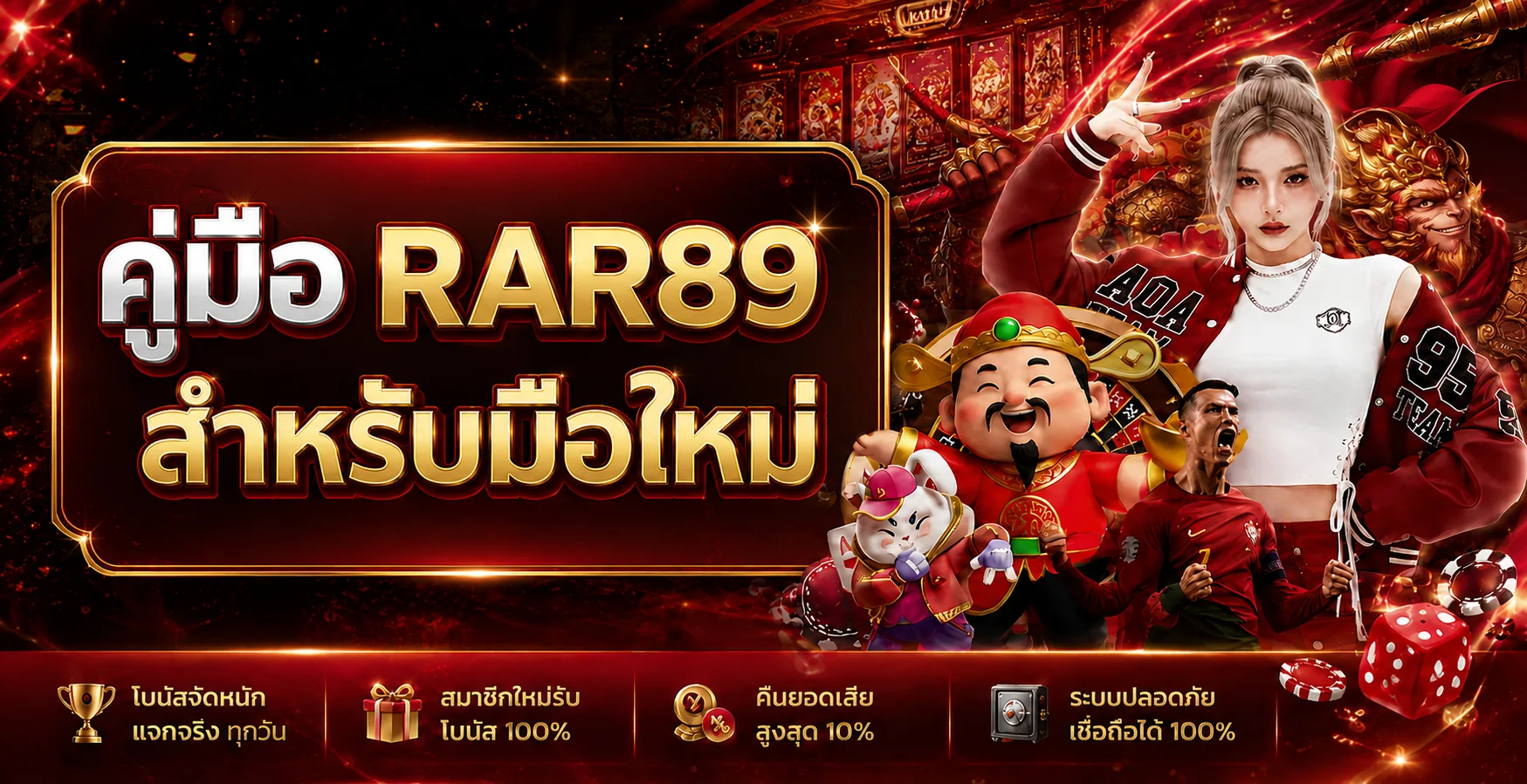 คู่มือ RAR89 สำหรับมือใหม่ สมัคร เข้าสู่ระบบ สล็อต และจัดงบ